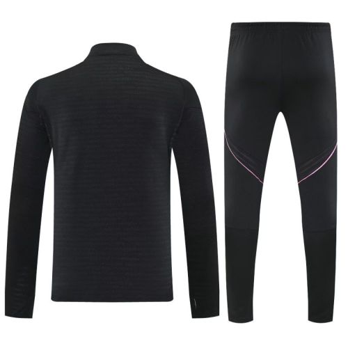 2025-2026 Juventus Black Soccer Training Sweater and Pants Football Kit
