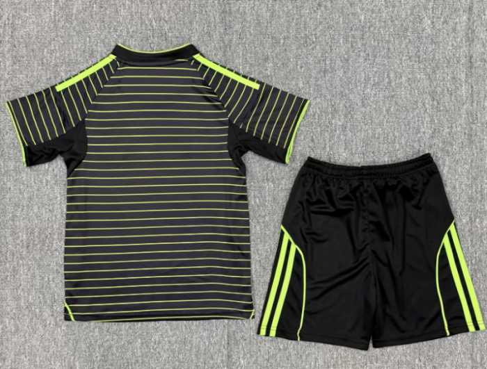 Youth Uniform Kids Kit Celtic 2025-2026 Away Soccer Jersey Shorts Child Football Set