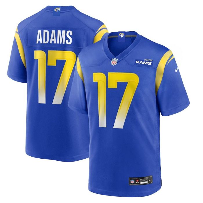 New Los Angeles Rams 17 ADAMS Blue NFL Jersey