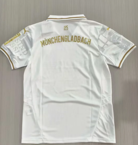 Fan Version 2025-2026 Borussia Monchengladbach White Special Edition Soccer Jersey Football Shirt