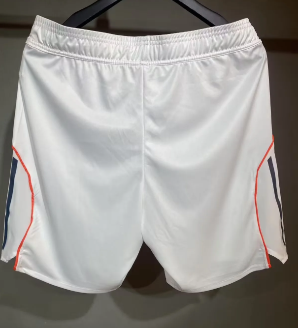 Player Version 2025-2026 Bayern Munich Away White Soccer Shorts Football Shorts