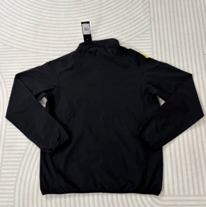 2025-2026 Juventus Black Soccer Windbreaker Jacket Football Jacket