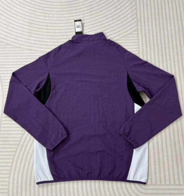 2025-2026 Manchester United Purple Soccer Windbreaker Jacket Football Jacket