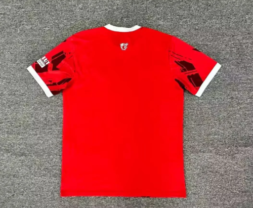 Fan Version 2025-2026 1. FC Kaiserslautern Home Soccer Jersey Football Shirt