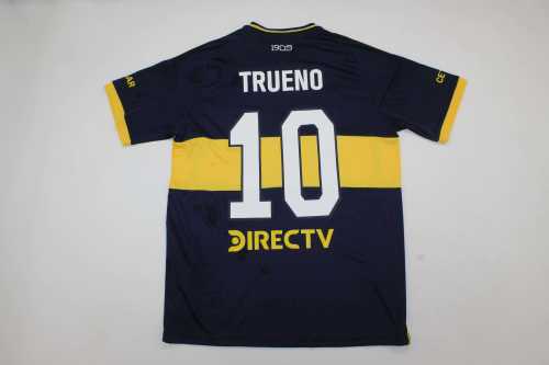 Fan Version 2025-2026 Boca Juniors Trueno 10 Home Soccer Jersey Football Shirt