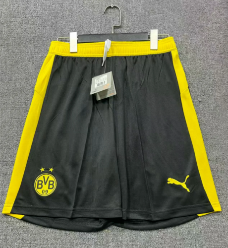 Fan Version 2025-2026 Dortmund Home Soccer Shorts BVB Football Shorts
