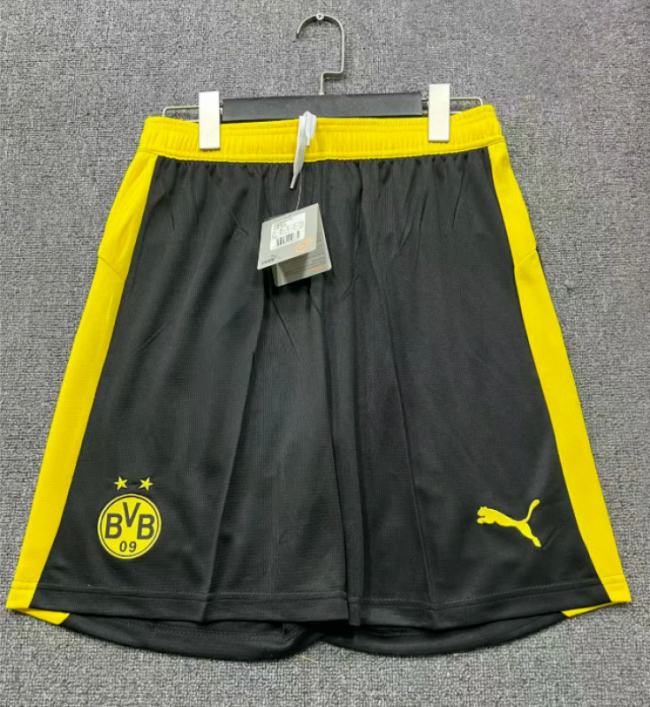 Fan Version 2025-2026 Dortmund Home Soccer Shorts BVB Football Shorts