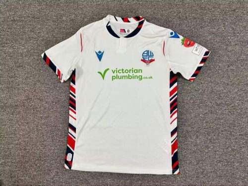 Fan Version 2025-2026 Bolton Wanderers Home Soccer Jersey Football Shirt