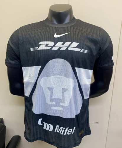 Player Version 2025-2026 Pumas Black Goalkeeper Soccer Jersey Football Shirt