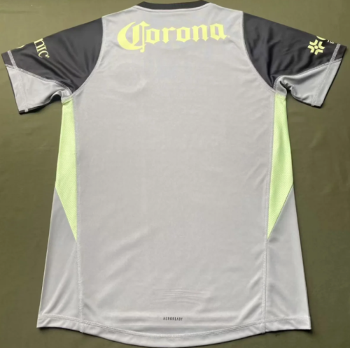 Fan Version 2025-2026 Club America Aguilas Black/Grey Goalkeeper Soccer Jersey Football Shirt