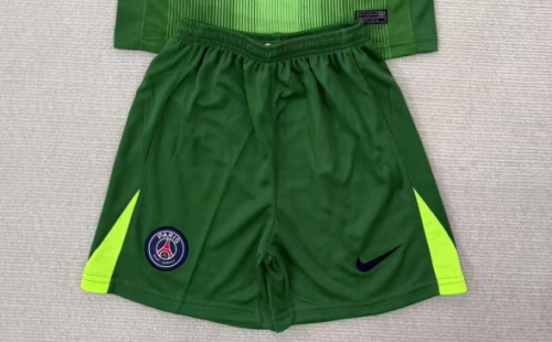 Fan Version 2025-2026 PSG Green Goalkeeper Soccer Shorts PSG Football Shorts