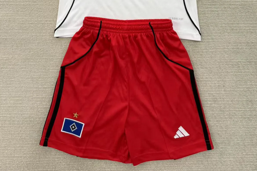 Fan Version 2025-2026 Hamburg Home Soccer Shorts Football Shorts