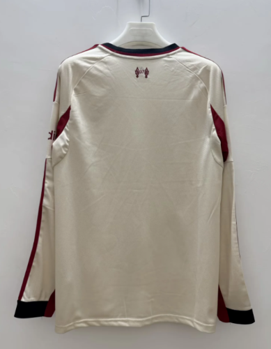 Long Sleeve Fan Version 2025-2026 Liverpool Away Soccer Jersey Football Shirt