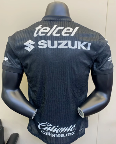 Player Version 2025-2026 Pumas Black Goalkeeper Soccer Jersey Football Shirt