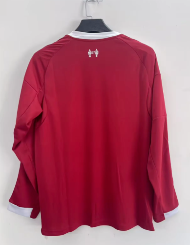 Long Sleeve Fan Version 2025-2026 Liverpool Home Soccer Jersey Football Shirt