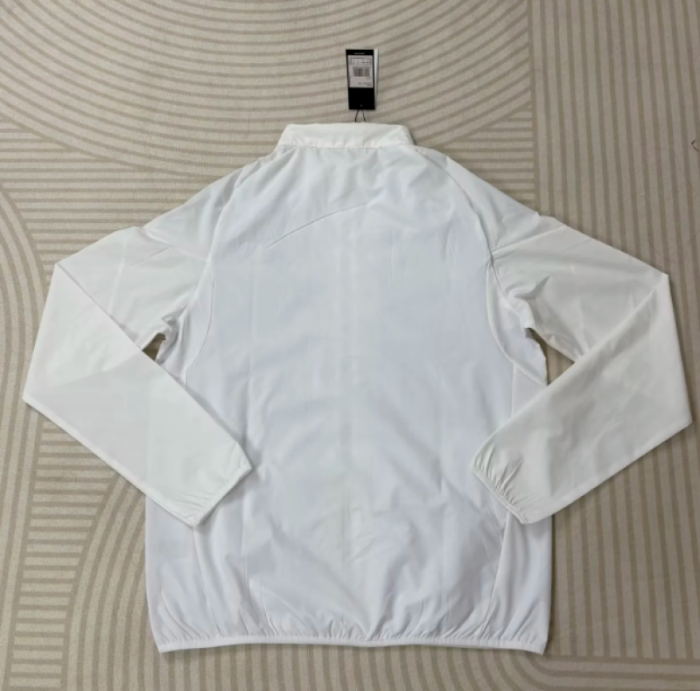 2025-2026 Juventus White Soccer Windbreaker Jacket Football Jacket