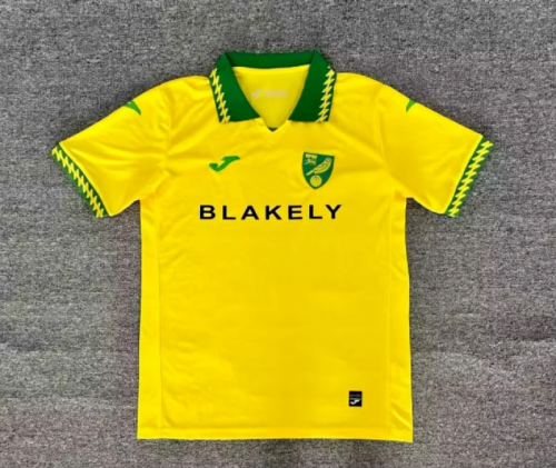 Fans Version 2025-2026 Norwich City Home Soccer Jersey Football Shirt