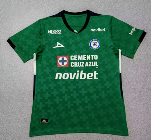 Fan Version 2025-2026 Cruz Azul Green Goalkeeper Soccer Jersey Football Shirt