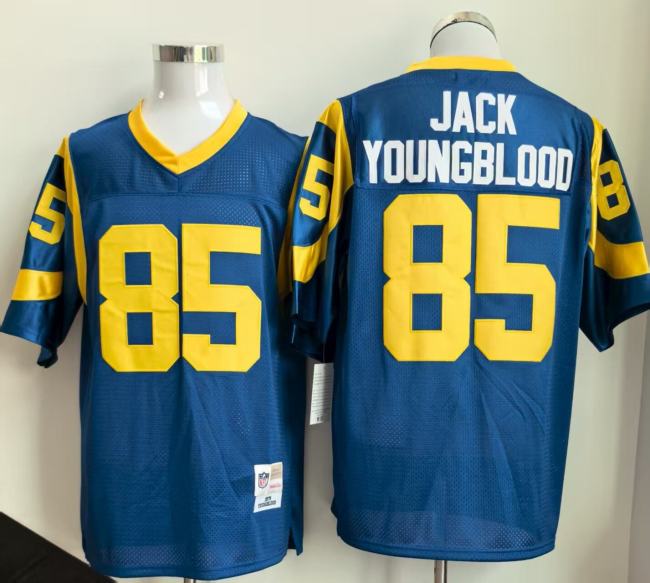 Retro Los Angeles Rams JACK YOUNGBLOOD 85 Blue NFL Jersey