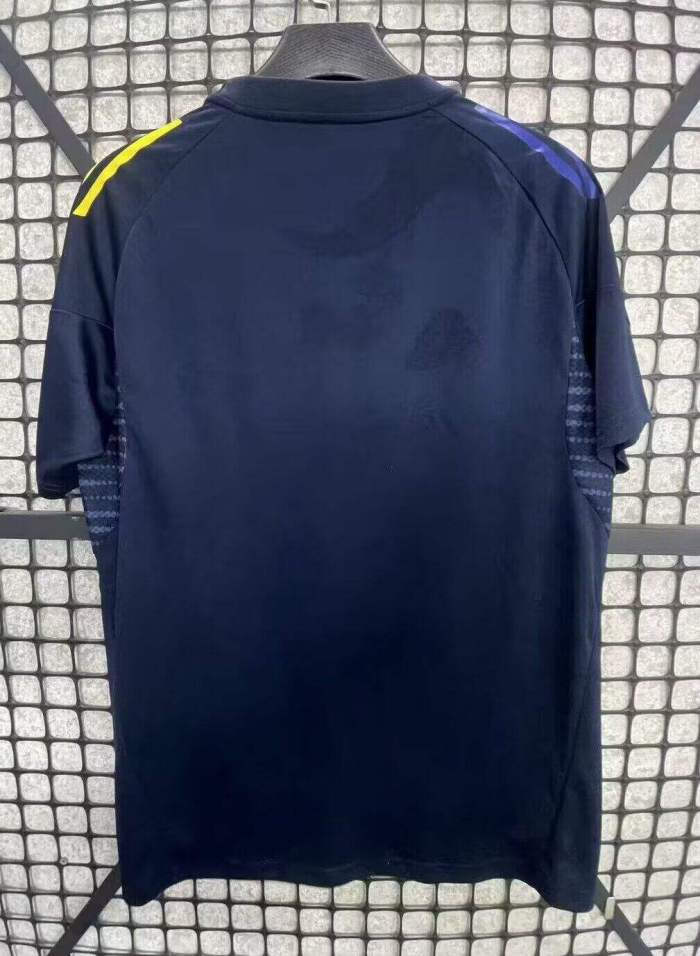 Fan Version 2025-2026 Leeds United Dark Blue Soccer Training Jersey Football Shirt