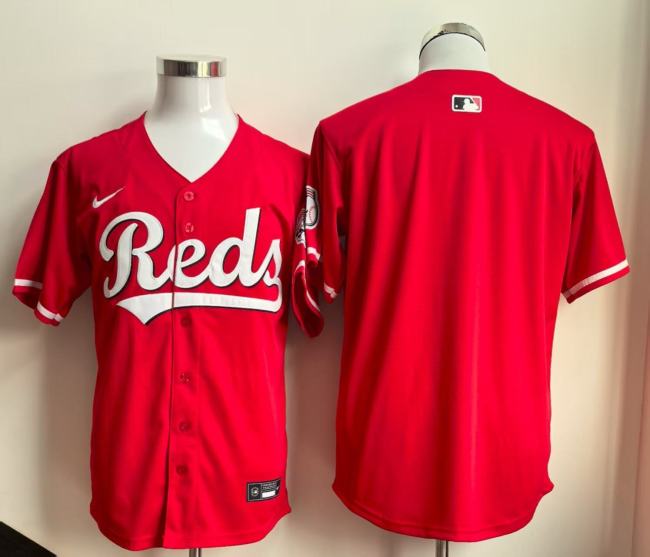 Cincinnati Reds Blank Red Cool Base Jersey MLB Shirt