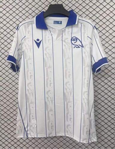 Fan Version 2025-2026 Sheffield Wednesday Third Away White Soccer Jersey Football Shirt