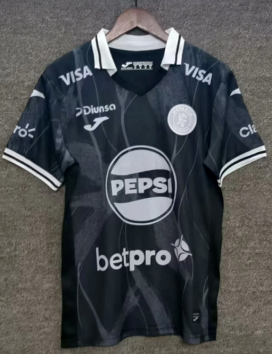 Fans Version 2025-2026 Motagua Black Soccer Jersey Football Shirt