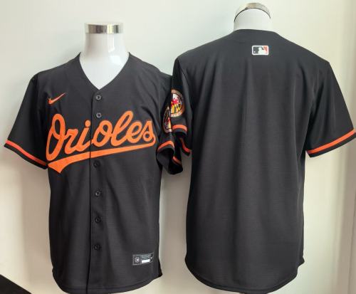 Baltimore Orioles Blank Black MLB Shirt Cool Base Jersey