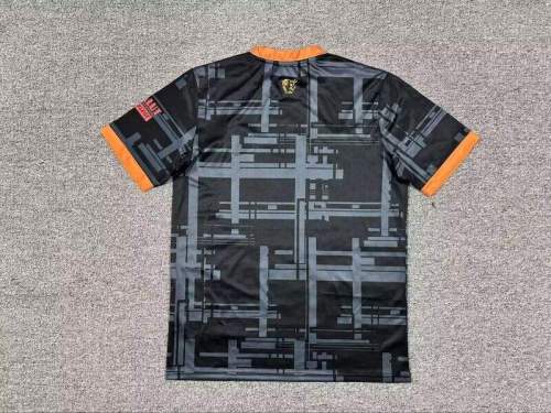 Fan Version 2025-2026 1. FC Kaiserslautern Third Away Black Soccer Jersey Football Shirt