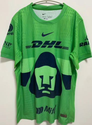 Player Version 2025-2026 Pumas Green Goalkeeper Soccer Jersey Football Shirt