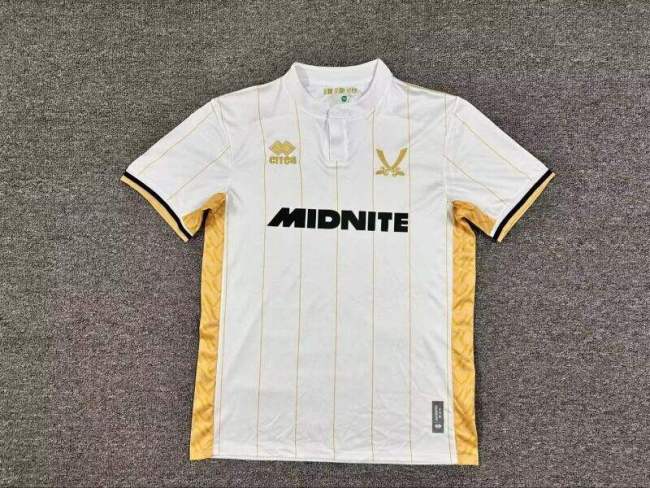 with Sponor Logo Fan Version 2025-2026 Sheffield United Away White Soccer Jersey Football Shirt