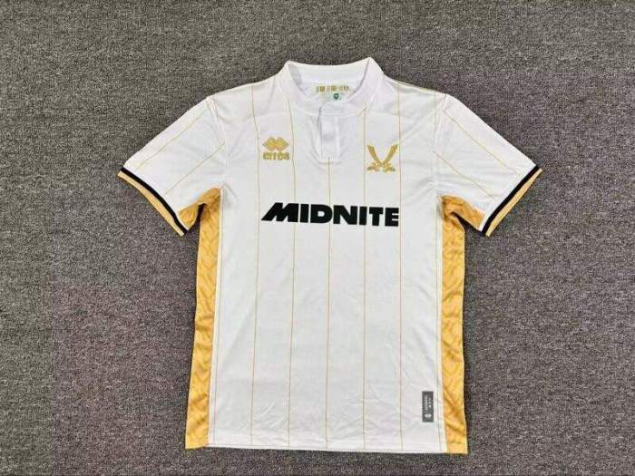 with Sponor Logo Fan Version 2025-2026 Sheffield United Away White Soccer Jersey Football Shirt
