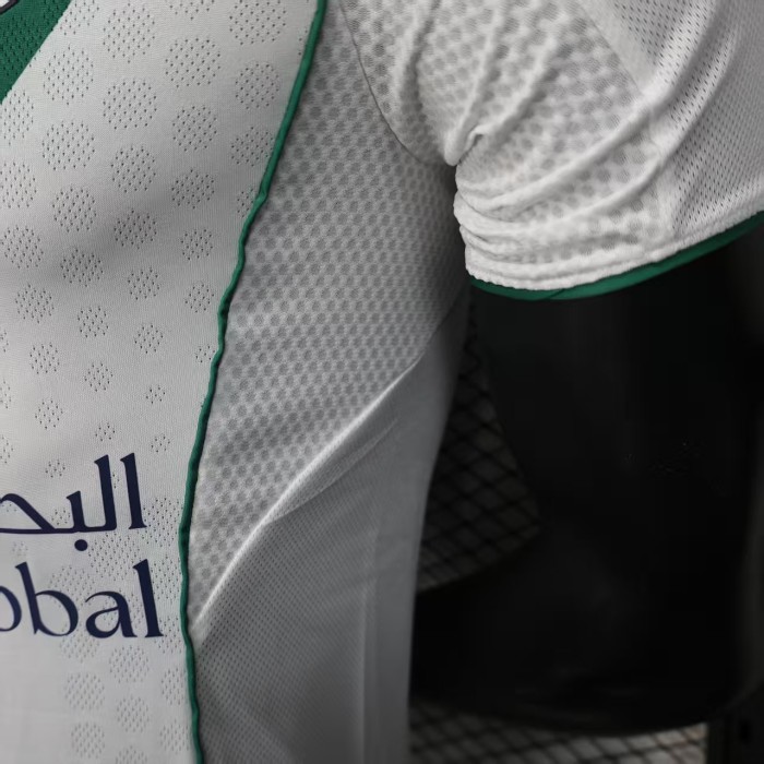 Player Version 2025-2026 Al-Ahli Saudi Away White Soccer Jersey Football Shirt