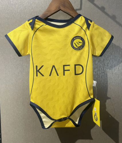 Baby Cloth 2025-2026 Al Nassr Home Soccer Jersey Baby Onesies