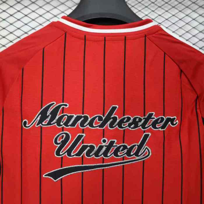 Fan Version 2025-2026 Manchester United Red MLB Jersey Baseball Shirt