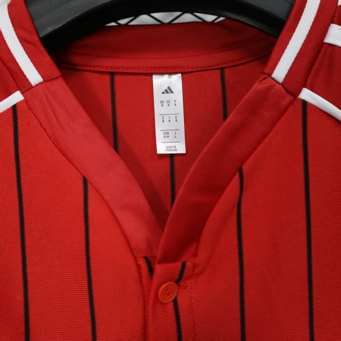 Fan Version 2025-2026 Manchester United Red MLB Jersey Baseball Shirt