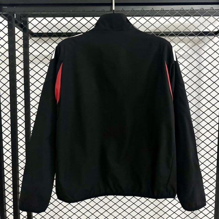 2025-2026 Benfica Black Soccer Windbreaker Jacket Football Jacket