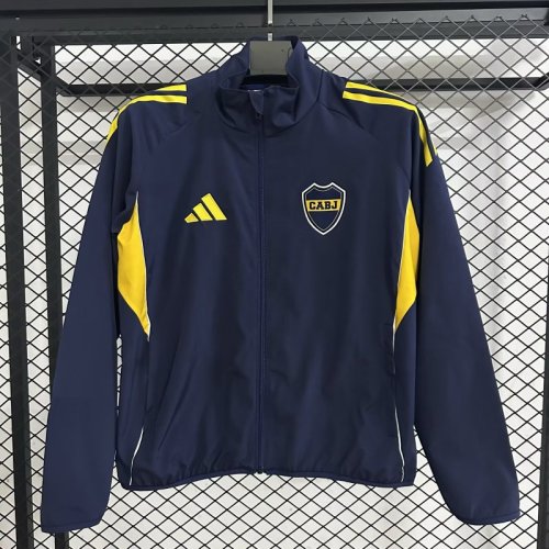 2025-2026 Boca Juniors Dark Blue Soccer Windbreaker Jacket Football Jacket