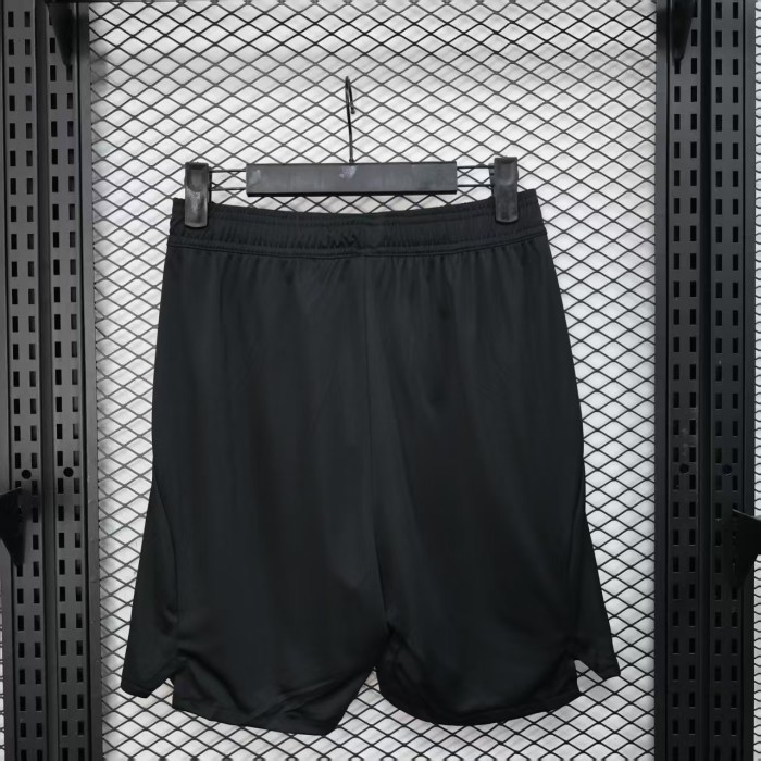 Player Version 2025-2026 Manchester United Black Soccer Shorts Football Shorts