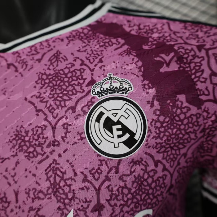 Player Version 2025-2026 Real Madrid Pink Special Version Soccer Jersey Real Football Shirt