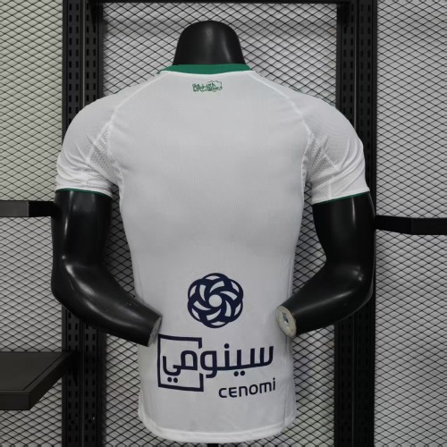 Player Version 2025-2026 Al-Ahli Saudi Away White Soccer Jersey Football Shirt