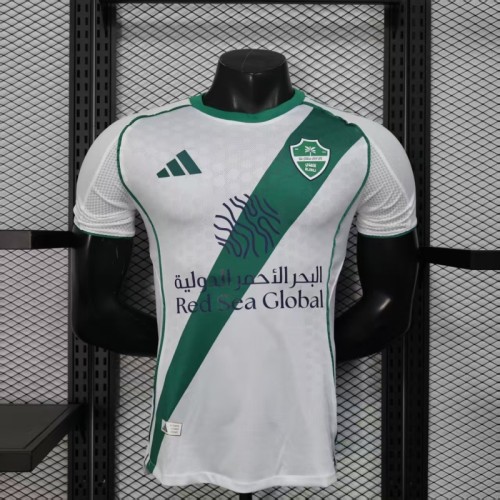 Player Version 2025-2026 Al-Ahli Saudi Away White Soccer Jersey Football Shirt