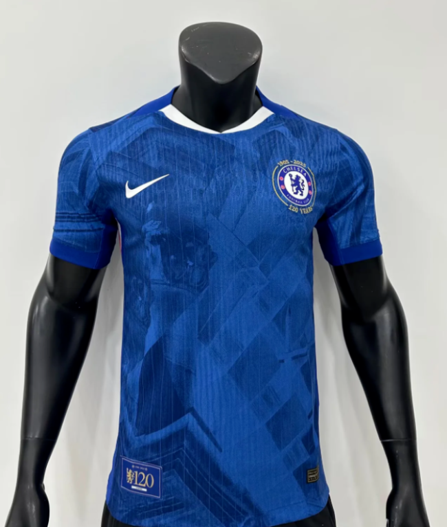 Player Version 2025-2026 Chelsea 120th Anniversary Home Soccer Jersey Football Shirt