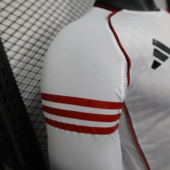 without Sponor Logo Long Sleeve Player Version 2025-2026 River Plate Home Soccer Jersey Football Shirt