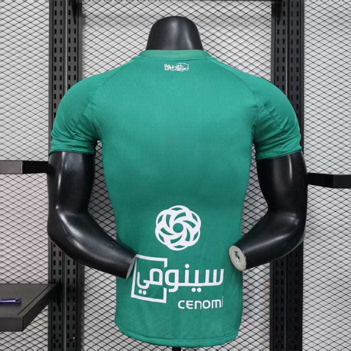 Player Version 2025-2026 Al-Ahli Saudi Away Green Soccer Jersey Football Shirt