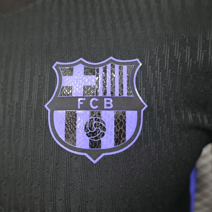 Barca Camisetas de Futbol Player Version 2025-2026 Barcelona KOBE Black/Purple Soccer Jersey