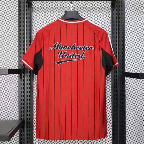Fan Version 2025-2026 Manchester United Red MLB Jersey Baseball Shirt