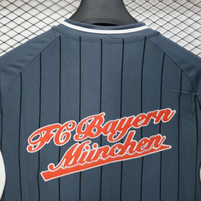 Fan Version 2025-2026 Bayern Munich Grey MLB Jersey Baseball Shirt