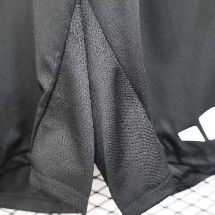 Player Version 2025-2026 Manchester United Black Soccer Shorts Football Shorts