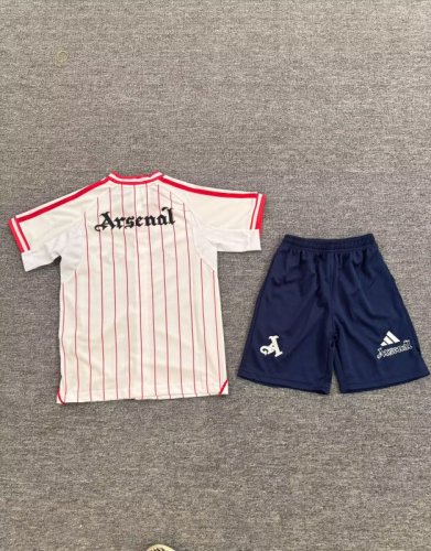 Youth/Kids 2025-2026 Arsenal White Baseball Jersey Child MLB Shirt